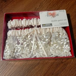 Wedding floral garter Set